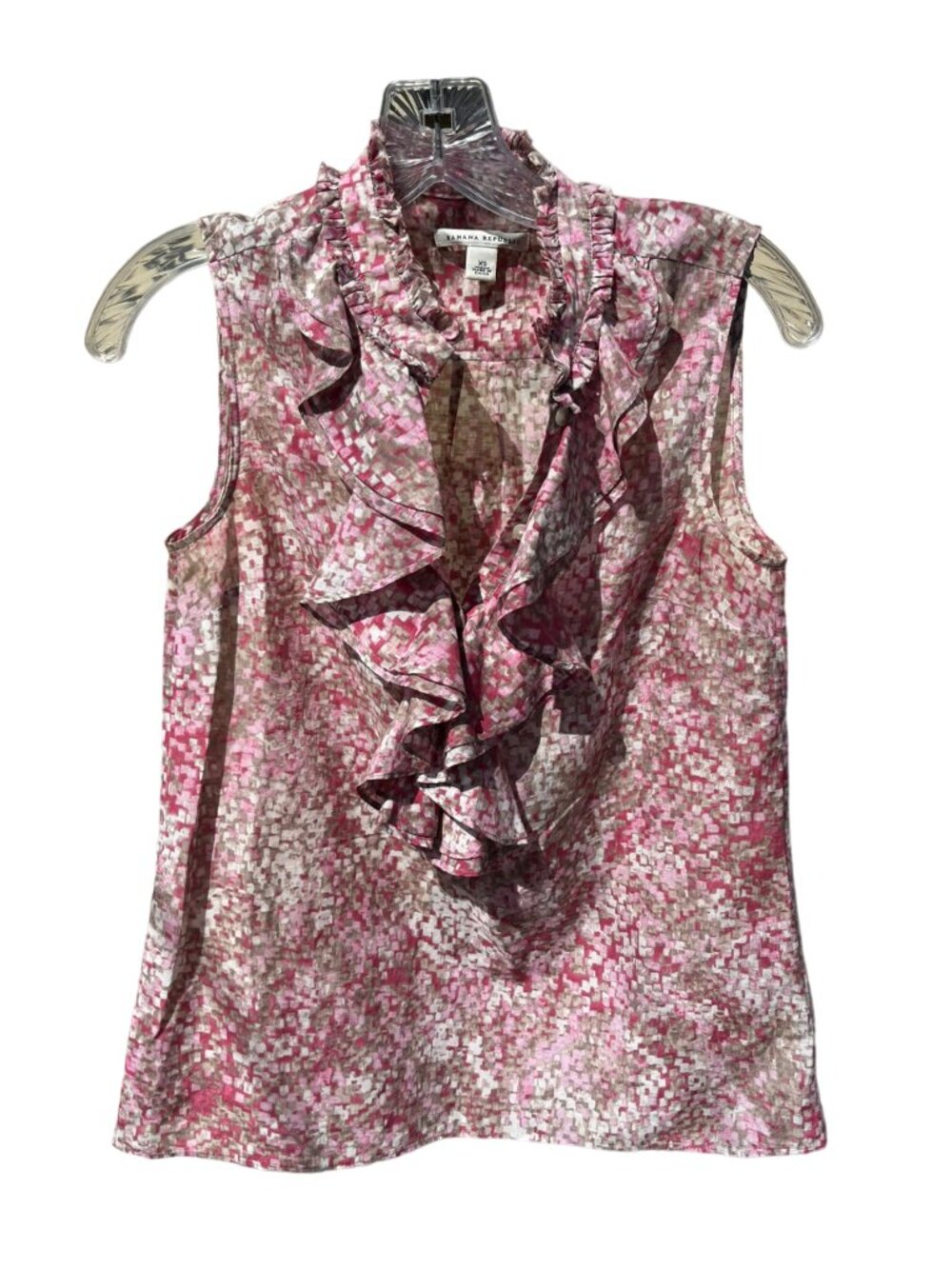 BANANA REPUBLIC Blouse Ruffles Coquette Romantic Boho Chic; Size XS